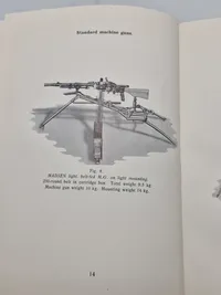 Sjælden original instruktionsbog for Madsen maskingevær mm.