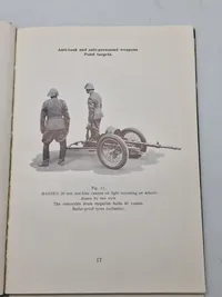 Sjælden original instruktionsbog for Madsen maskingevær mm.