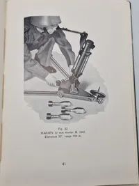 Sjælden original instruktionsbog for Madsen maskingevær mm.