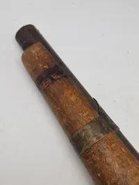Original 1800 tals perkussions pistol med guldindlæg