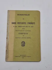 Original instruktionsbog for 8 mm rekyl gevær M/1910