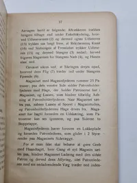 Original instruktionsbog for 8 mm rekyl gevær M/1910