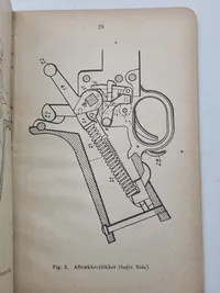 Original instruktionsbog for 8 mm rekyl gevær M/1910