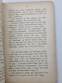 Original instruktionsbog for 8 mm rekyl gevær M/1910