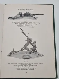 Sjælden original instruktionsbog for Madsen maskingevær mm.
