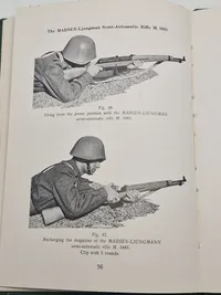 Sjælden original instruktionsbog for Madsen maskingevær mm.