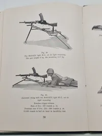 Sjælden original instruktionsbog for Madsen maskingevær mm.