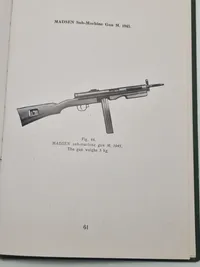 Sjælden original instruktionsbog for Madsen maskingevær mm.