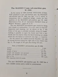 Sjælden original instruktionsbog for Madsen maskingevær mm.
