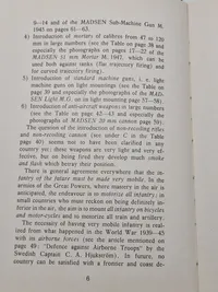 Sjælden original instruktionsbog for Madsen maskingevær mm.