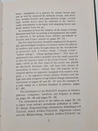 Sjælden original instruktionsbog for Madsen maskingevær mm.