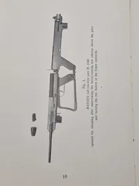 Sjælden original instruktionsbog for Madsen maskingevær mm.