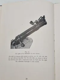 Sjælden original instruktionsbog for Madsen maskingevær mm.