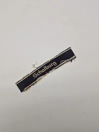 Sjælden original Schalburg BeVo-Like Woven Cuff Title - i båret stand, hvilke er sjældent for den type stribe