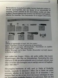 Sjældent våbenmester værktøj til Remmington M 67 ( Stemplet Officersskolen )