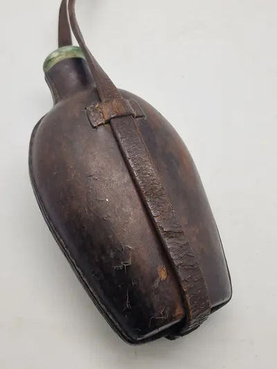 Original dansk feltflaske model 1855 - mundblæst