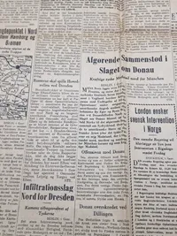 To originale eks. af den nazistiske avis “Fædrelandet”