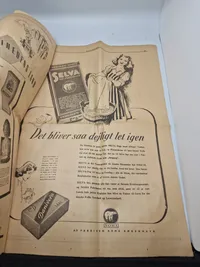 Original avis med friheds budskabet fra 1945