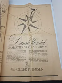 Original avis med friheds budskabet fra 1945
