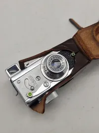 RARE Steky nickel finish with cap/case, subminiature 16mm film camera,