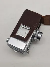 RARE Steky nickel finish with cap/case, subminiature 16mm film camera,