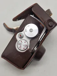 RARE Steky nickel finish with cap/case, subminiature 16mm film camera,