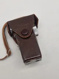 RARE Steky nickel finish with cap/case, subminiature 16mm film camera,