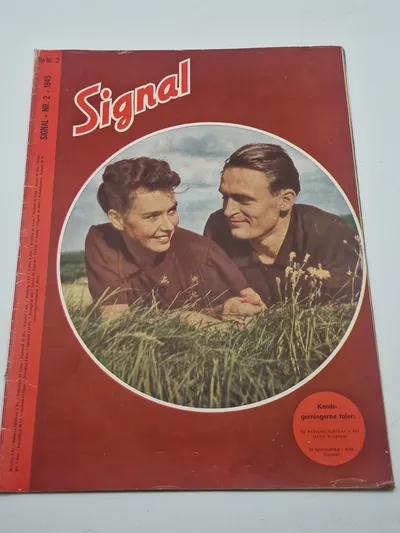 Originalt Dansk WW2 signalblad