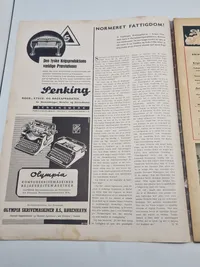 Originalt Dansk WW2 signalblad