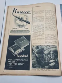 Originalt Dansk WW2 signalblad