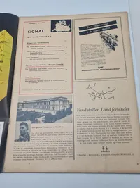 Originalt Dansk WW2 signalblad
