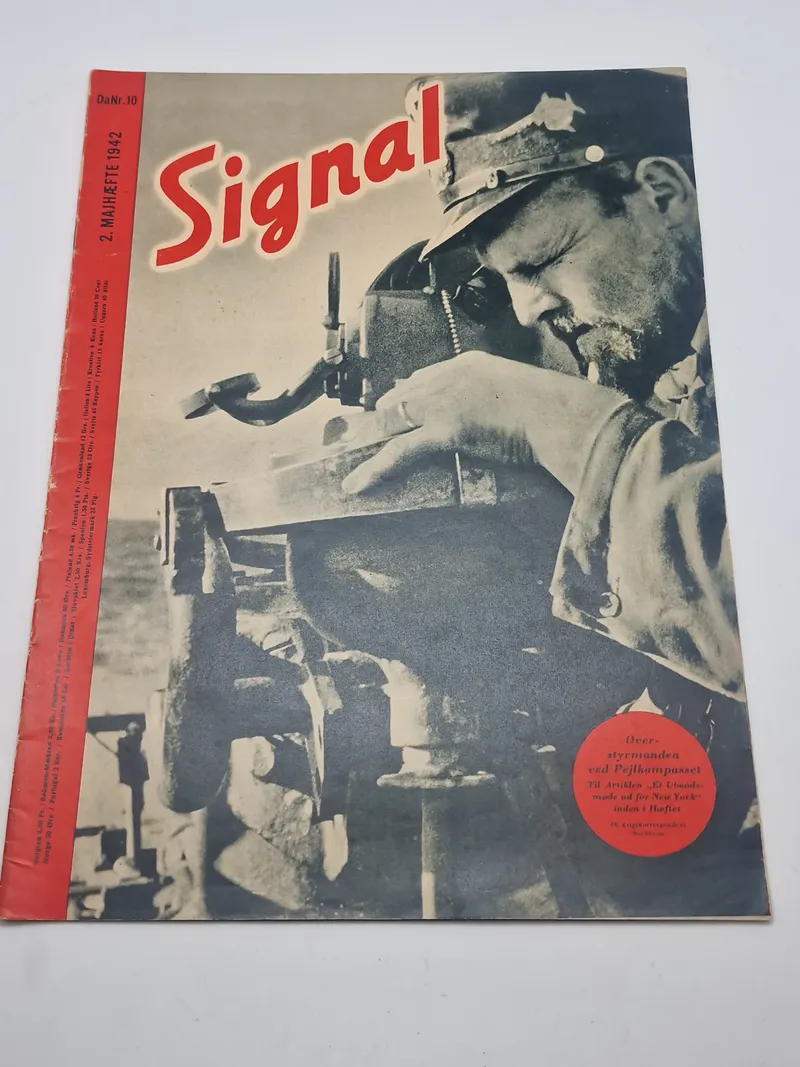 Originalt Dansk WW2 signalblad
