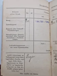 Original Dansk soldaterbog