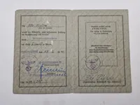 Originalt Waffen SS Driving License (Führerschein)