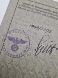 Originalt Waffen SS Driving License (Führerschein)
