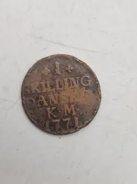 Samling originale danske skillingsmønter