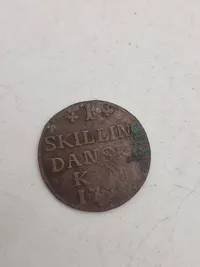 Samling originale danske skillingsmønter