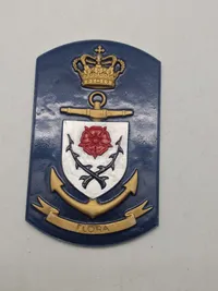 Originalt Dansk marine skjold