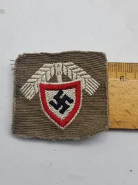 Originalt WW2 RAD Cap vowen patch