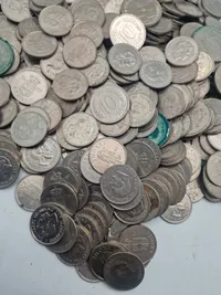Stor samling danske mønter