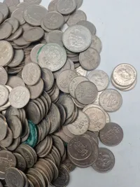 Stor samling danske mønter