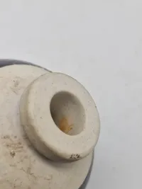 Original Japansk porcelæns håndgranat slut WW2 da der var metal mangel, sjælden i Dk