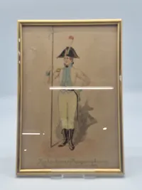 Original Akvarel københavns borgervæbning
