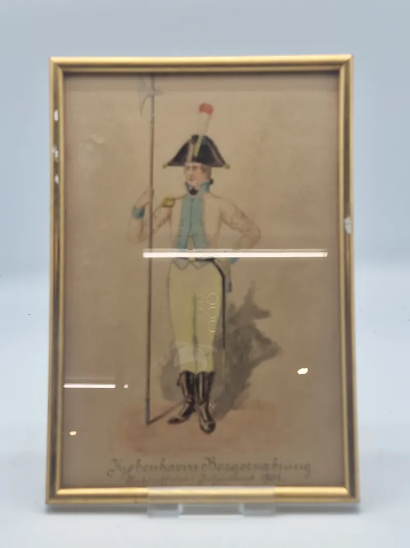 Original Akvarel københavns borgervæbning