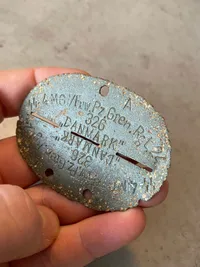 Frikorps “Danmark”/regiment 24 erkennungsmarke - jordfund/original??