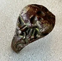 Original tysk “kantinering/dødningehoved ring” - jordfund fra østfronten