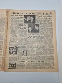 Samling originale Engelske og Amerikanske aviser WW2
