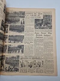 Samling originale Engelske og Amerikanske aviser WW2