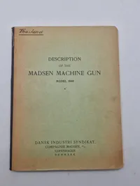 Originalt hæfte om Madsen sjældent
