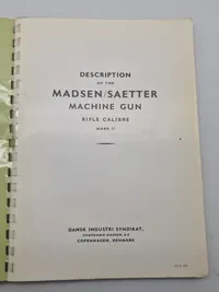 Originalt hæfte om Madsen sjældent